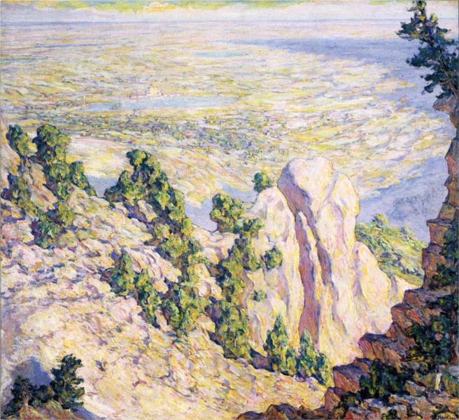 View from a Mountaintop, 1920 - Роберт Льюис Рид