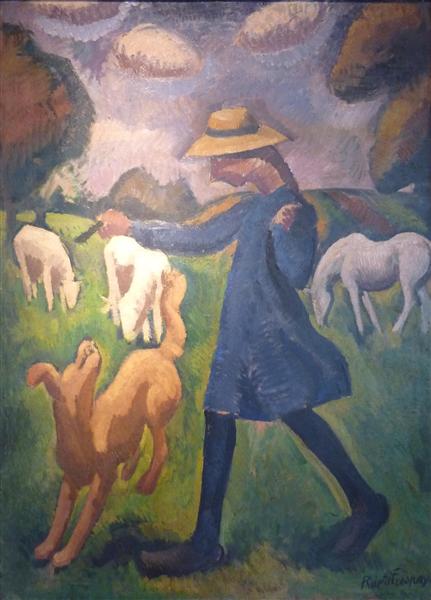 The shepherdess. Spring Marie Child, 1910 - Роже де ла Френе