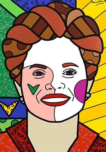 Dilma Rousseff - Romero Britto