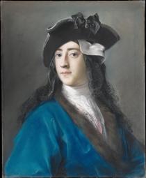 Portrait of Gustavus Hamilton, 2nd Viscount Boyne in Masquerade Costume - Rosalba Carriera