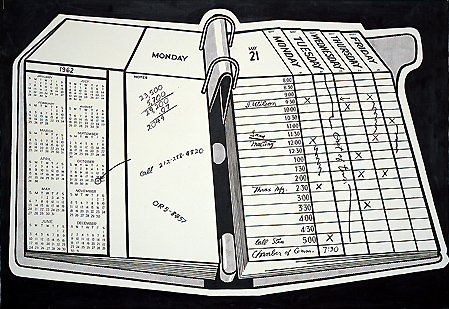 Desk calendar, 1962 - Roy Lichtenstein