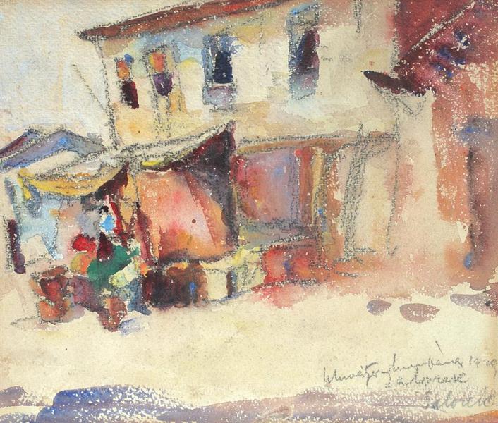 Market in Thessaloniki, 1929 - Rudolf Schweitzer-Cumpana