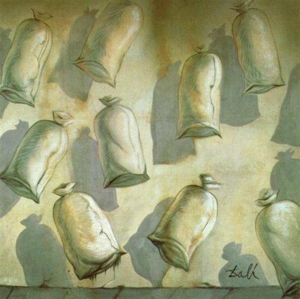 Set design for the ballet 'Los Sacos Del Molinero', 1949 - Salvador Dalí