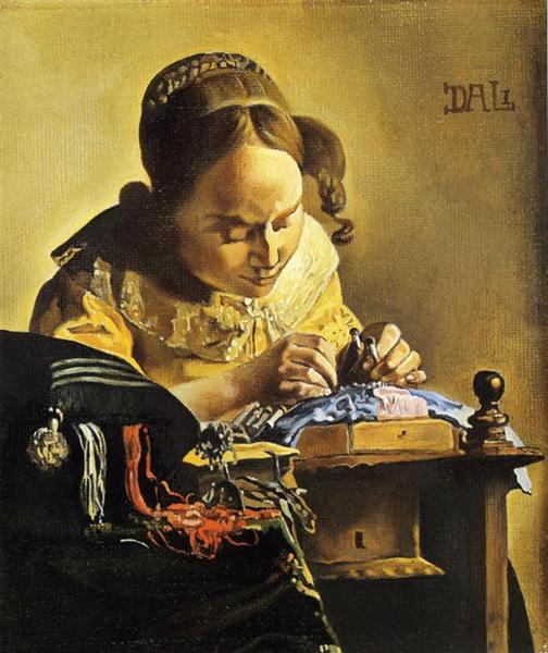The Lacemaker (after Vermeer), 1954 - 1955 - Salvador Dali
