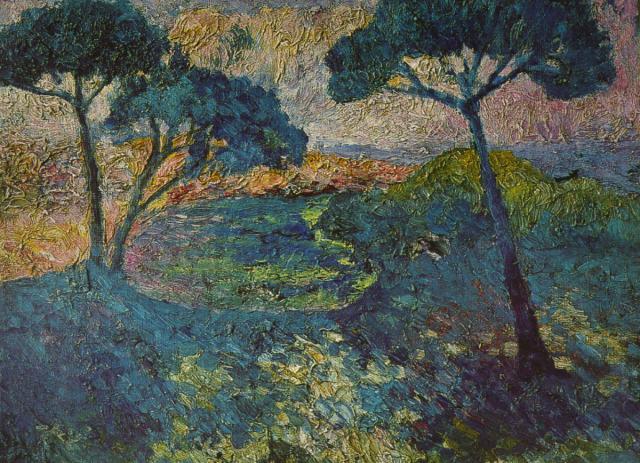 The Three Pines, c.1919 - Salvador Dali
