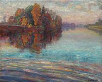 Sunset Effect on the Lake - Samuel Mutzner