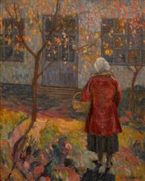 Woman in the Garden, at Șopârlița - Самуель Мютцнер