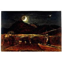 A Cornfield by Moonlight with the Evening Star - Samuel Palmer
