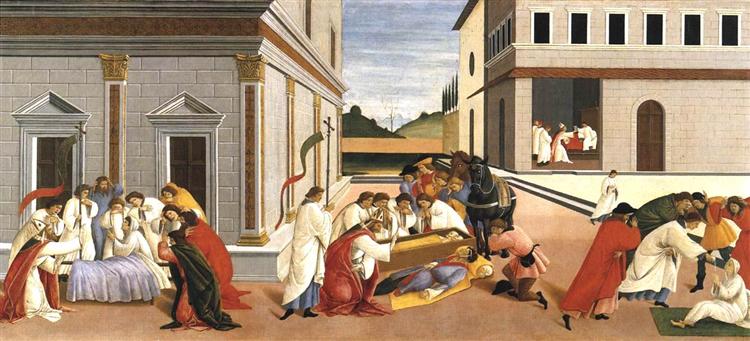 Three Miracles of St Zenobius, 1500 - 1505 - Sandro Botticelli