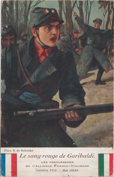 The red blood of Garibaldi, 1914 - Sergueï Solomko