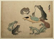 Frogs - Shibata Zeshin