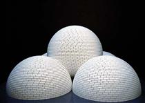 Model for Brick Structure (four domes and a sphere) - Sol LeWitt