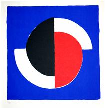 Composition Red, Blue, Black, White - Sonia Delaunay