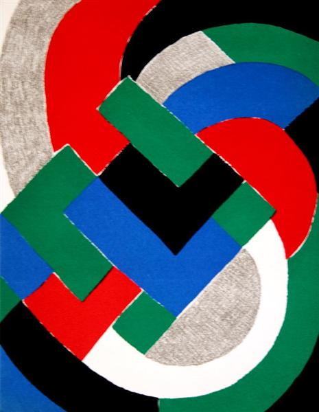 Composition with green and blue - Sonia Delaunay