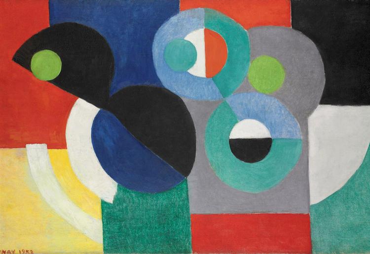 Masterpieces to Boost Feng Shui in Your House: Sonia Delaunay, Rythme Coloré, 1952, private collection. 