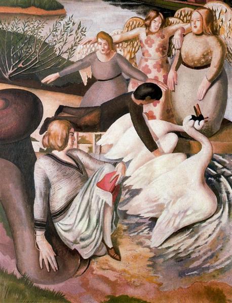 Separating Fighting Swans, 1933 - Стенлі Спенсер