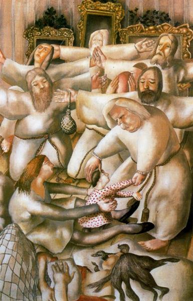 The Coming Of the Wise Men (the Nativity) - Stanley Spencer