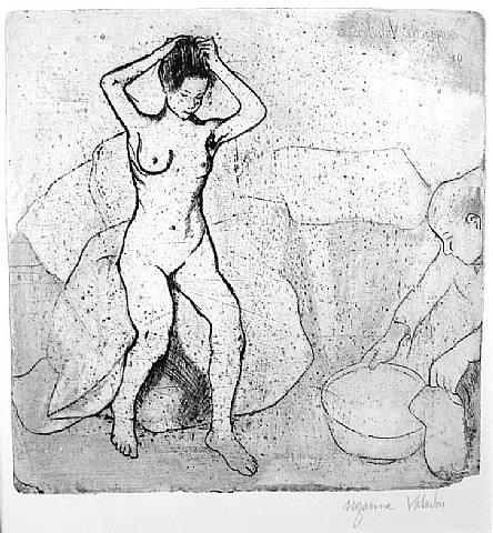 Woman Preparing for a Bath, 1895 - 蘇珊‧瓦拉東