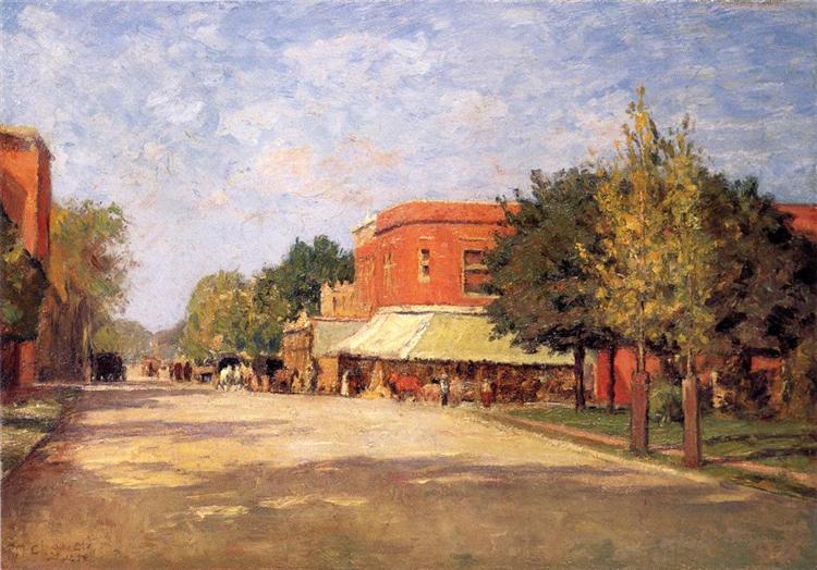 Street Scene, 1896 - T. C. Steele