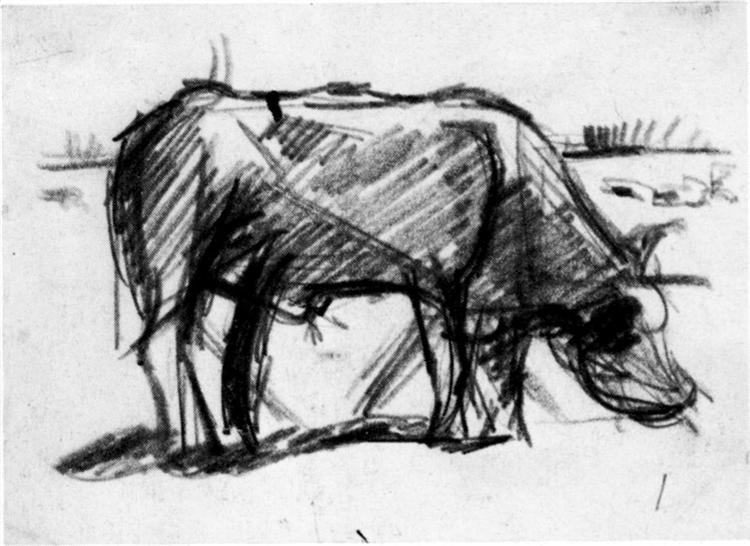 Composition (The Cow), c.1917 - Тео ван Дусбург