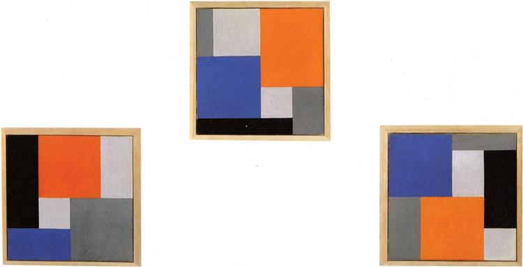 Composition XVIII in three parts, 1920 - Тео ван Дусбург