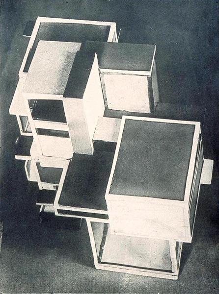 Model of artist's house, 1923 - Theo van Doesburg