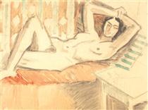 Nude on the Couch - Theodor Pallady