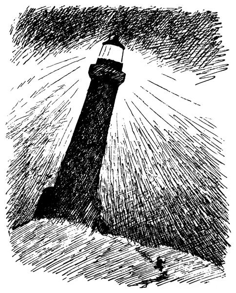 Lighthouses in the storm, 1891 - Theodor Kittelsen