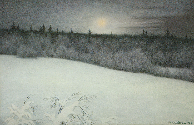 New Years New Moon - Theodor Severin Kittelsen