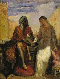 Othello and Desdemona in Venice - Théodore Chassériau
