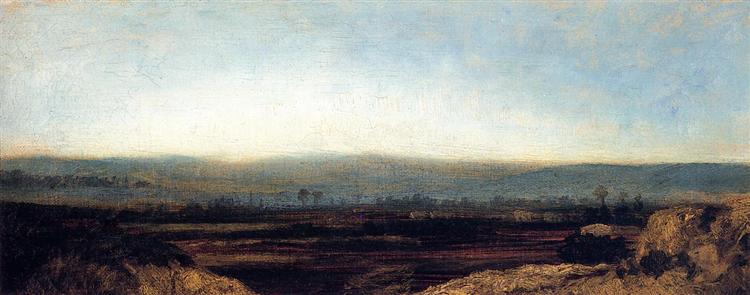 Panoramic Landscape on the Outskirts of Paris, c.1829 - Théodore Rousseau