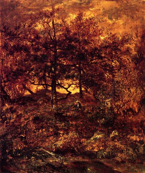 Fall at the Jean-du-Paris, in the Forest of Fontainebleau, 1846 - Теодор Руссо