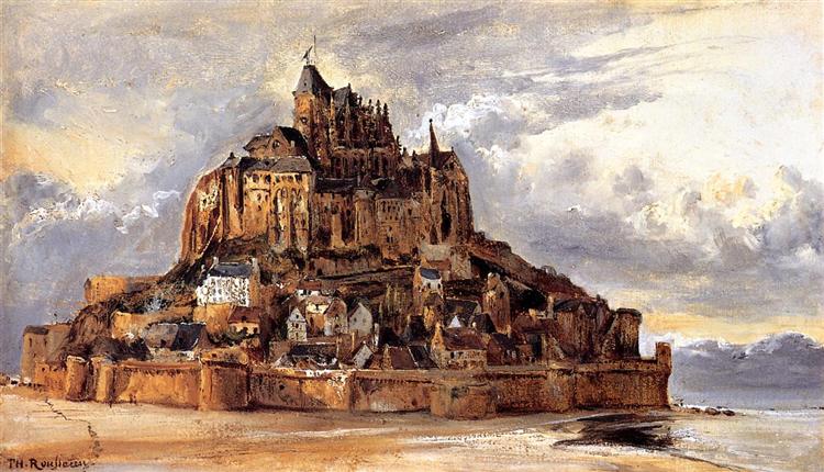 Mont Saint-Michel, 1832 - Theodore Rousseau