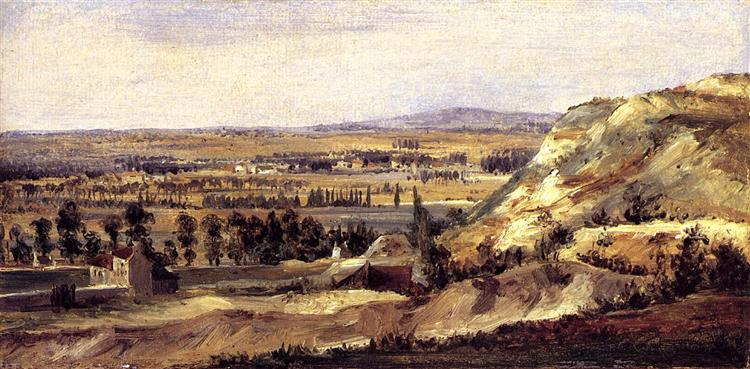 Panoramic landscape, 1833 - Теодор Руссо