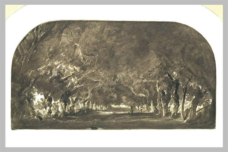 Sketch for The Alley Chesnut - Théodore Rousseau
