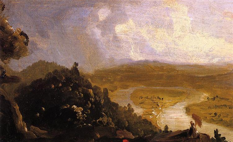 Sketch for The Oxbow, 1836 - Thomas Cole