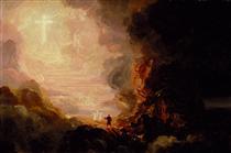 The Pilgrim of the Cross at the End of His Journey (part of the series The Cross and the World) - Thomas Cole