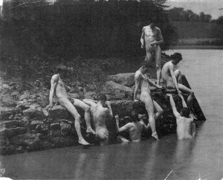 Study for The Swimming Hole, 1884 - Томас Ікінс