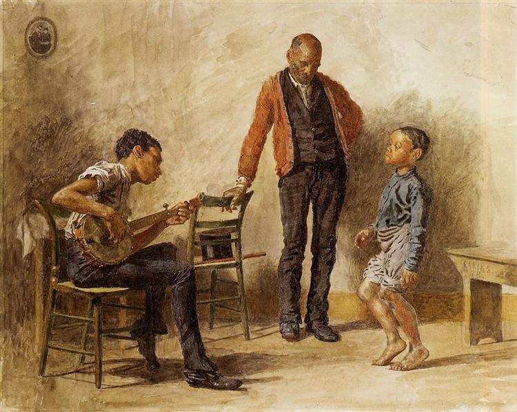 The Dancing Lesson, 1878 - Томас Икинс