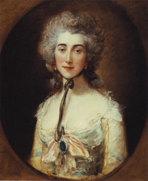 Portrait of Grace Dalrymple Elliott, c.1778 - 根茲巴羅