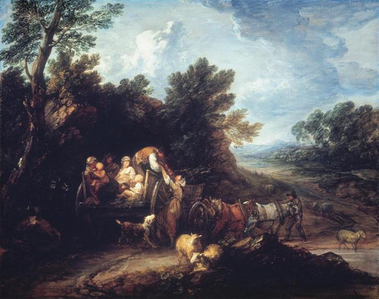 The Harvest Wagon, c.1784 - Томас Гейнсборо