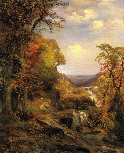 On the Wissahickon near Chestnut Hill, 1870 - Томас Моран