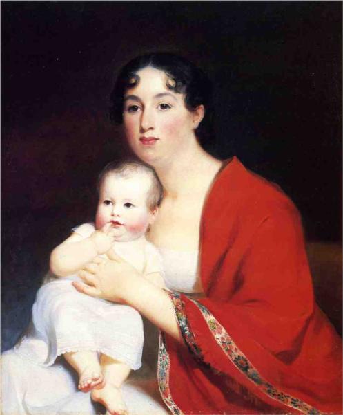 Madame Brujere and Child - Thomas Sully