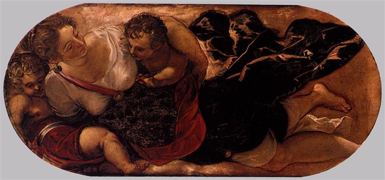 Allegory of the Scuola della Carità, c.1564 - Tintoretto