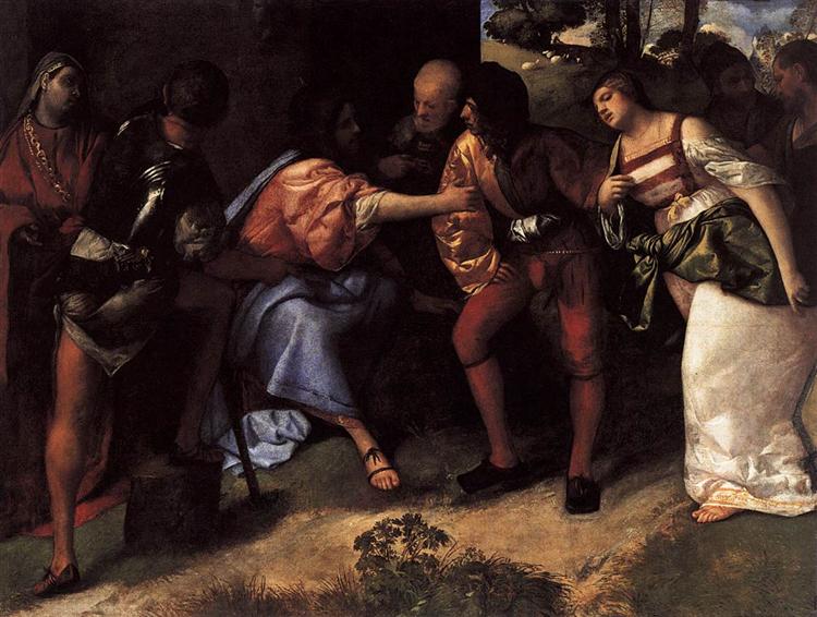 Christus und die Ehebrecherin, 1508 - 1510 - Tizian