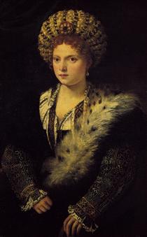 Portrait d`Isabella d`Este - Titian