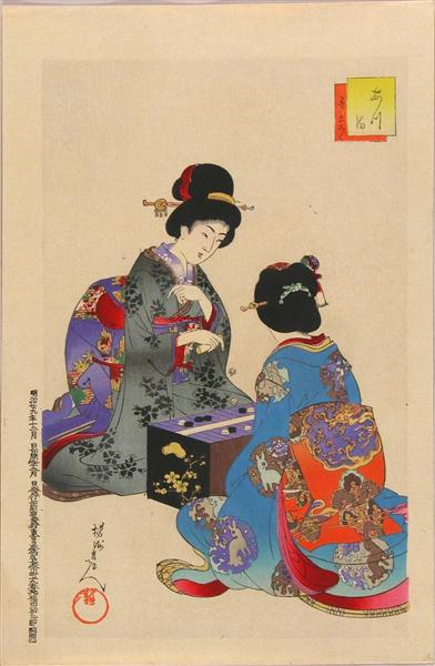 Sugoroku game, 1896 - Тоёхара Тиканобу
