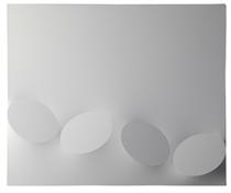 Quattro ovali bianchi - Turi Simeti
