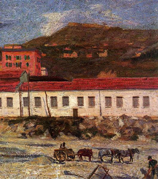 Factory Foltzer, 1909 - Умберто Боччони