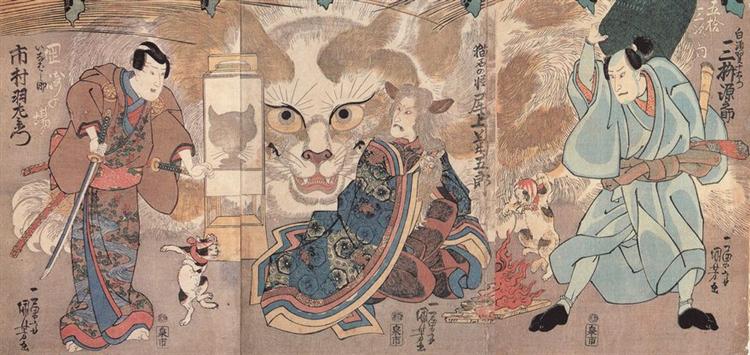 A shapeshifting cat - Utagawa Kuniyoshi